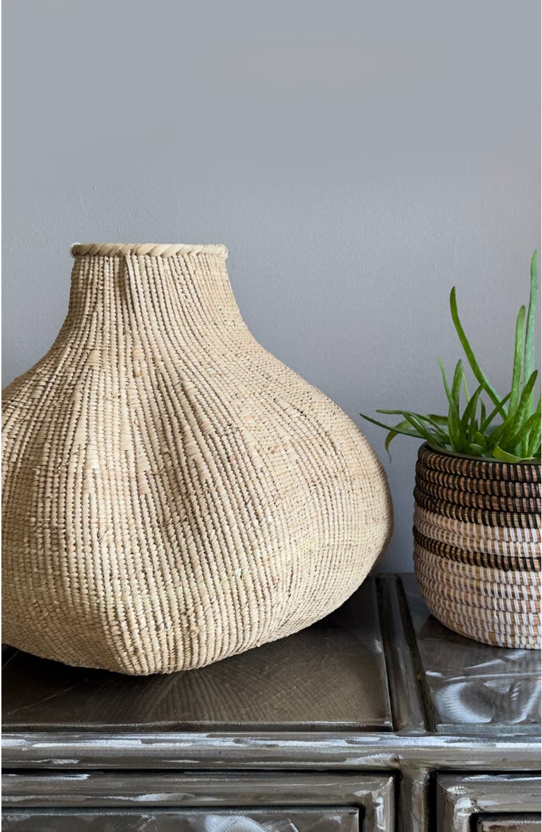 Mbare Garlic Basket, Alternate, color, Natural/Brown