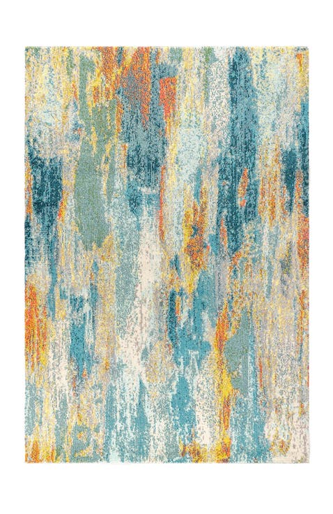 Contemporary POP Modern Abstract Vintage Waterfall Area Rug