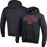 Champion Men's Champion Black Washington Commanders Powerblend Arch over Logo Hoodie