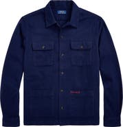 Polo Ralph Lauren Brushed Flannel Button-Up Shirt Jacket