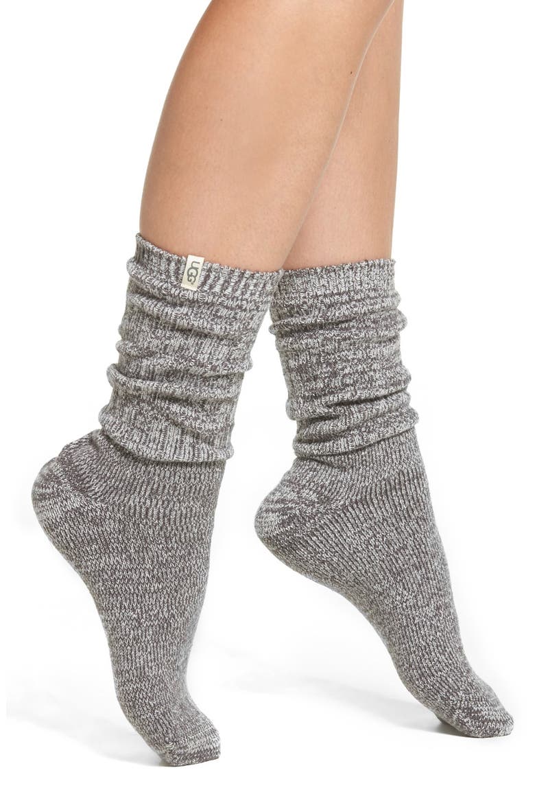 Ribbed Crew Socks, Main, color, NHT