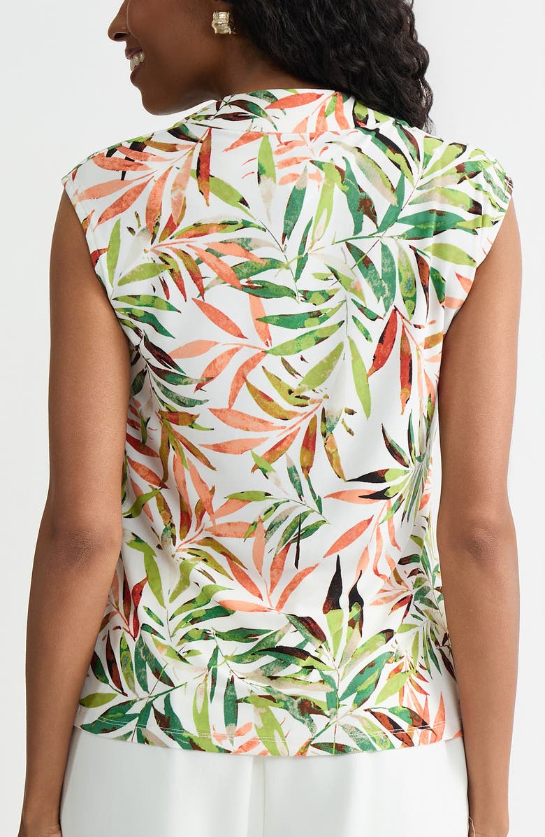 KASPER Cowl Neck Cap Sleeve Top, Alternate, color, 