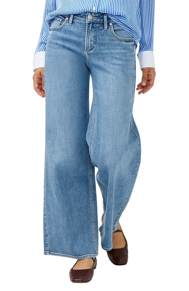 Silver Jeans Co. Suki Wide Leg Jeans, Alternate, color, Abbey