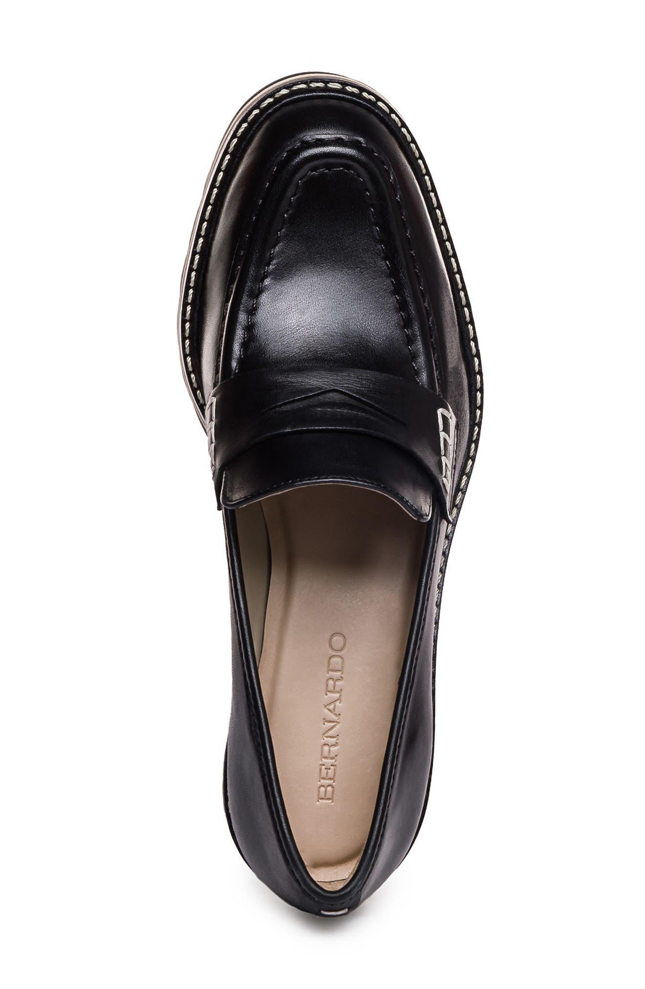 Bernardo Footwear Bernardo Selma Leather Loafer Pump, Alternate, color, 