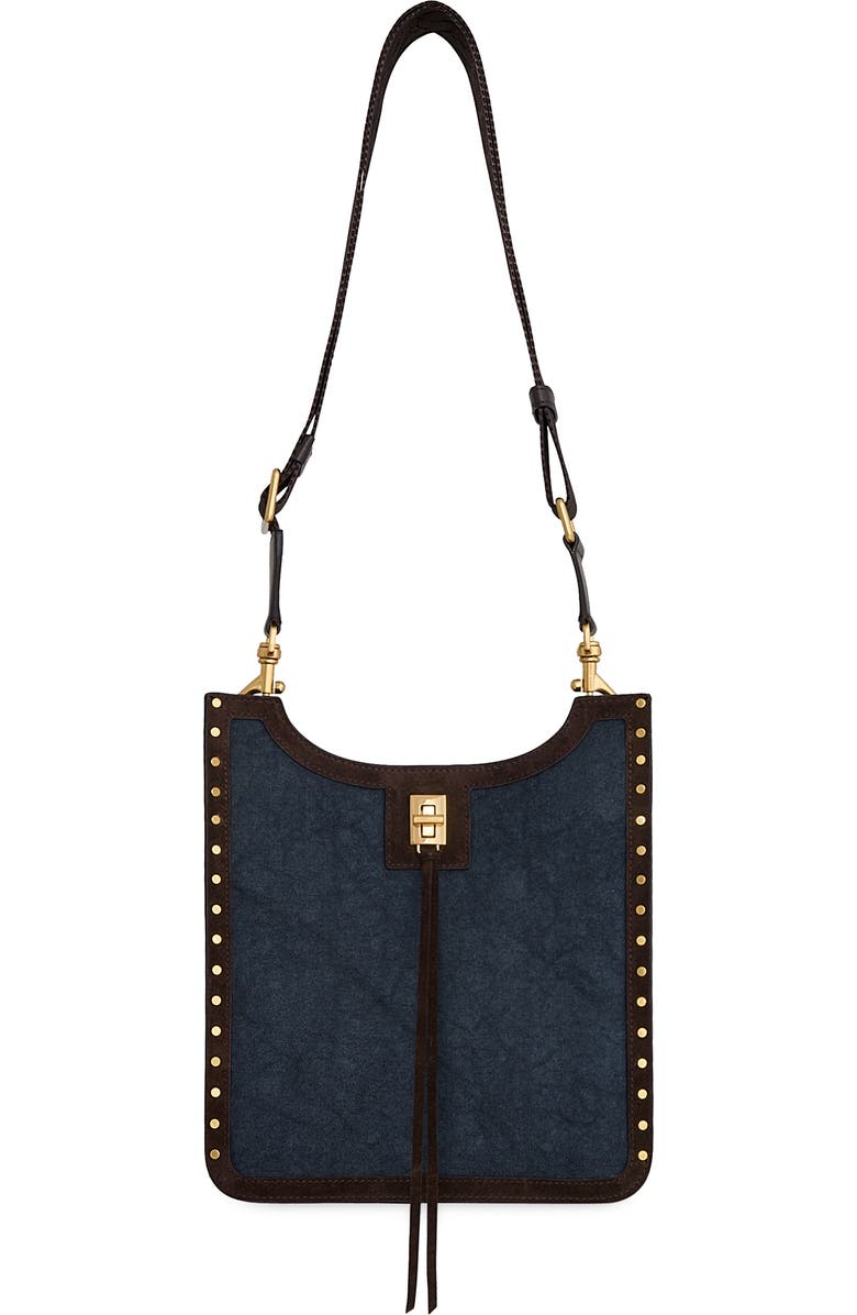 Rebecca Minkoff Medium Darren Feed Crossbody Bag, Main, color, Denim/ Fondant