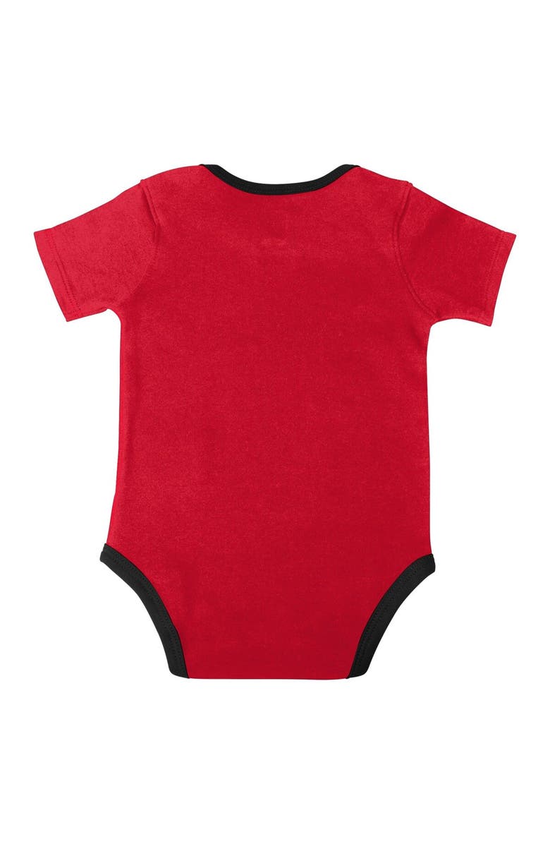 Outerstuff Infant Red/Black/Gray Toronto Raptors Bank Shot Bodysuit, Hoodie T-Shirt & Shorts Set, Alternate, color,