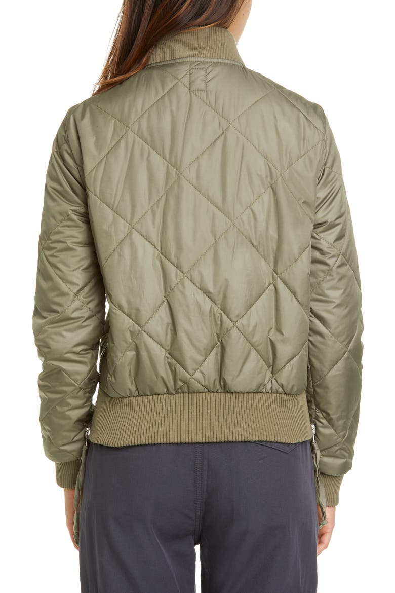 Neil Quilted Bomber Jacket, Alternate, color, OLIVE