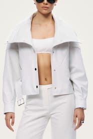 Nocturne High-Neck Belted Jacket