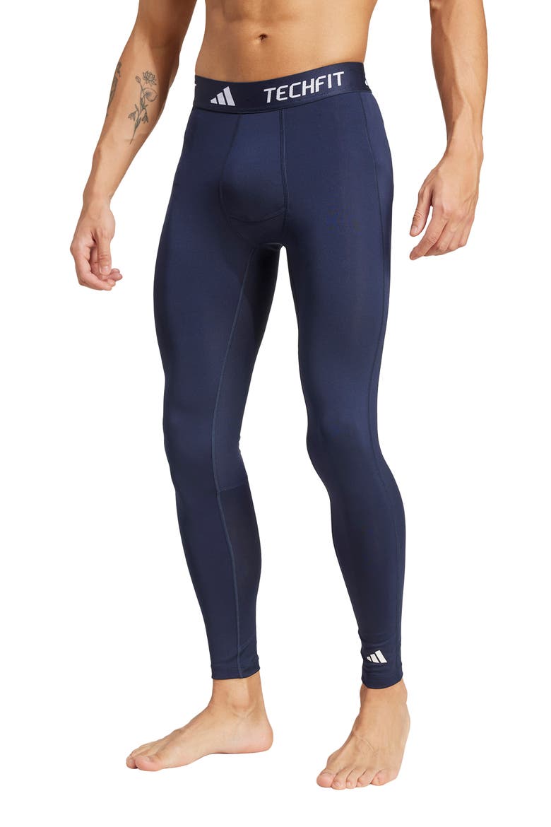 Techfit Long Train Leggings, Main, color, INK