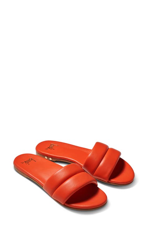 Womens fashion orange dress sandals