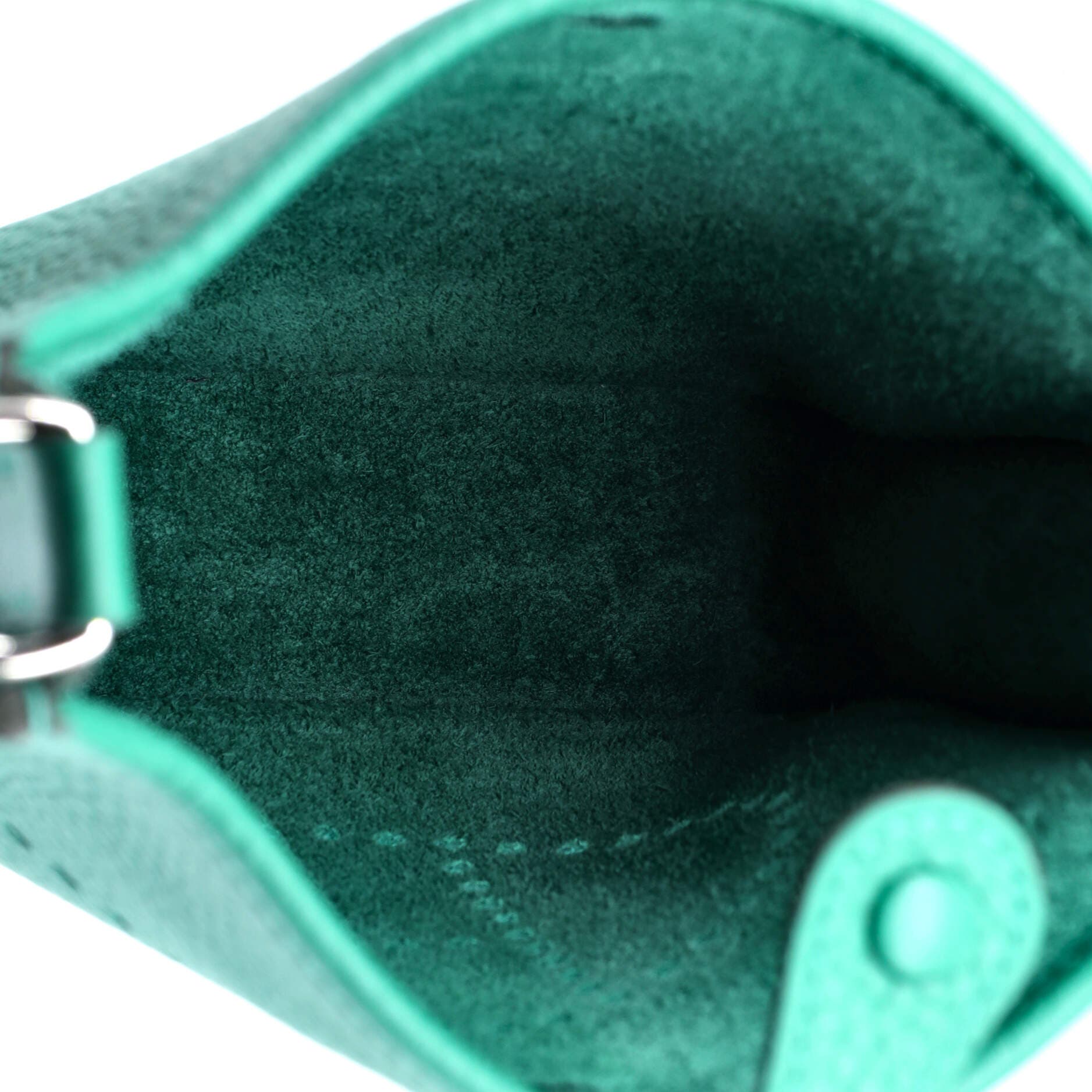 Pre-Owned Hermes Evelyne Bag Gen III Clemence TPM, Alternate, color, Vert Vertigo