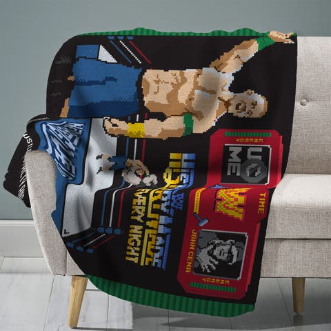 WWE John Cena (Hustle Loyalty Respect) 60" x 80" Raschel Throw Blanket