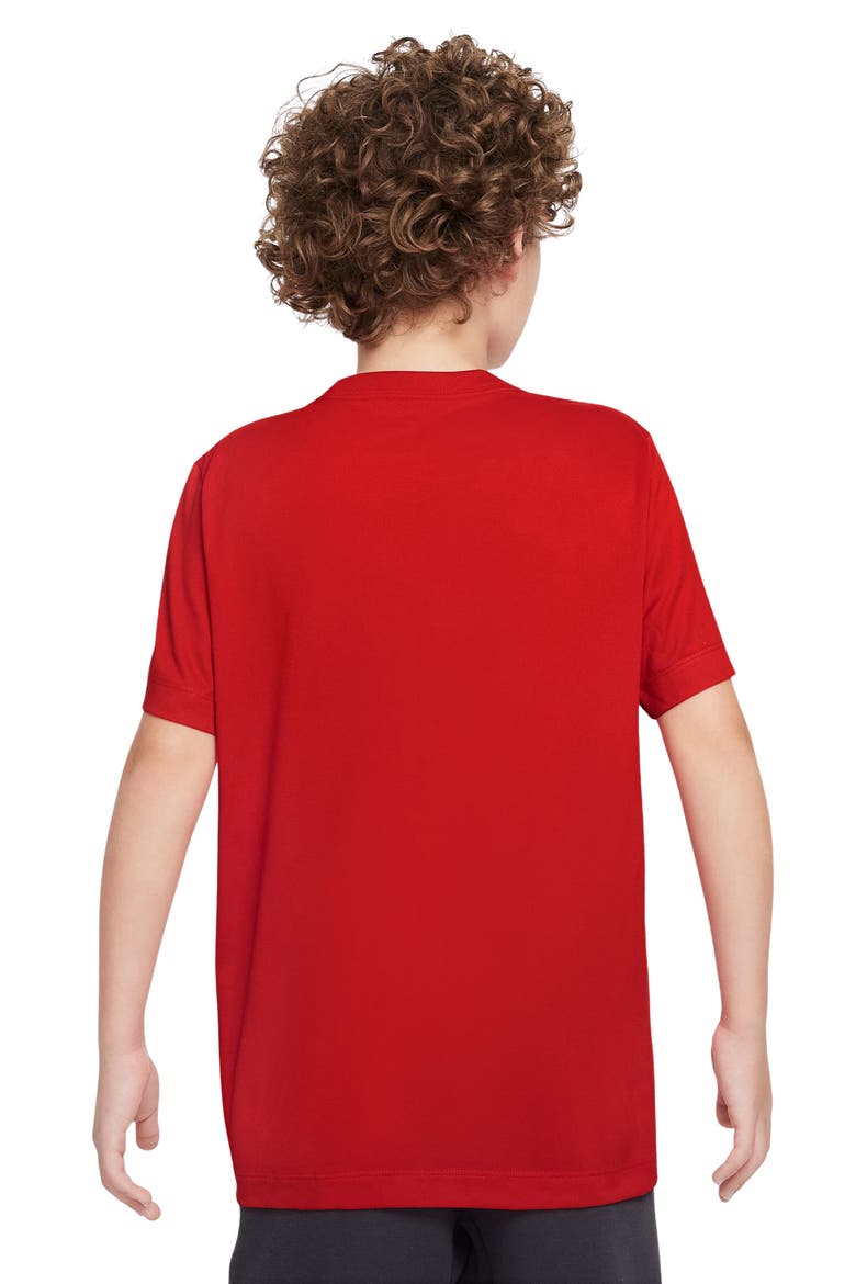 Kids' Legend Dri-FIT Graphic T-Shirt, Alternate, color, UNIVERSITY RED