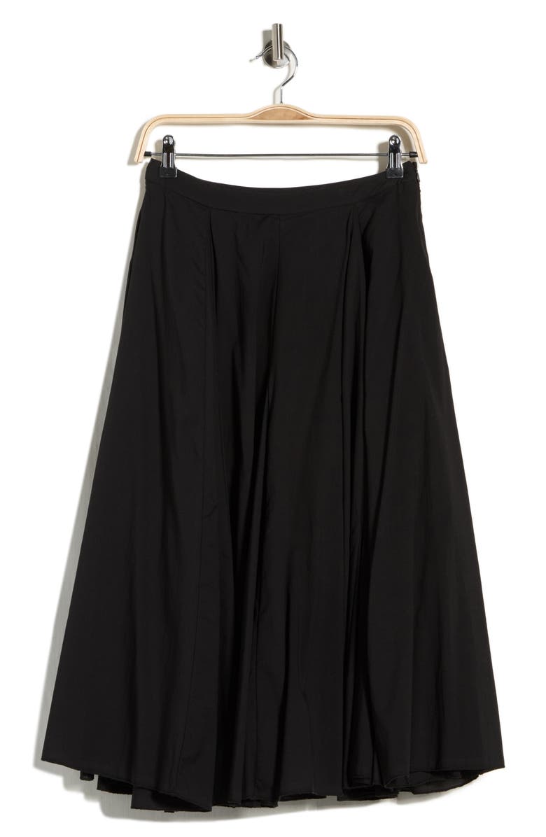 Joie Flared Godet Midi Skirt, Alternate, color, Black