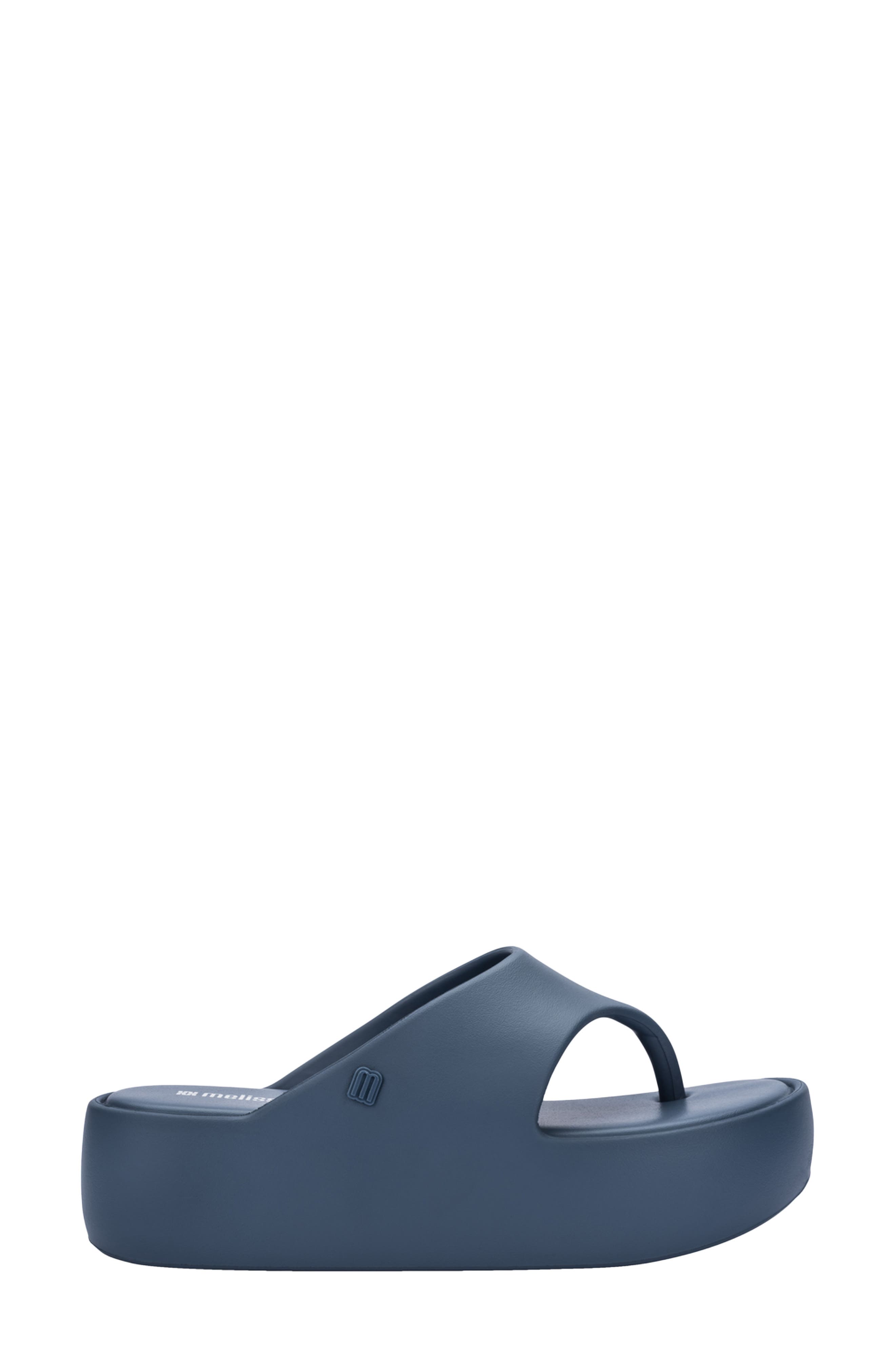 Free Platform Flip Flop, Alternate, color, BLUE