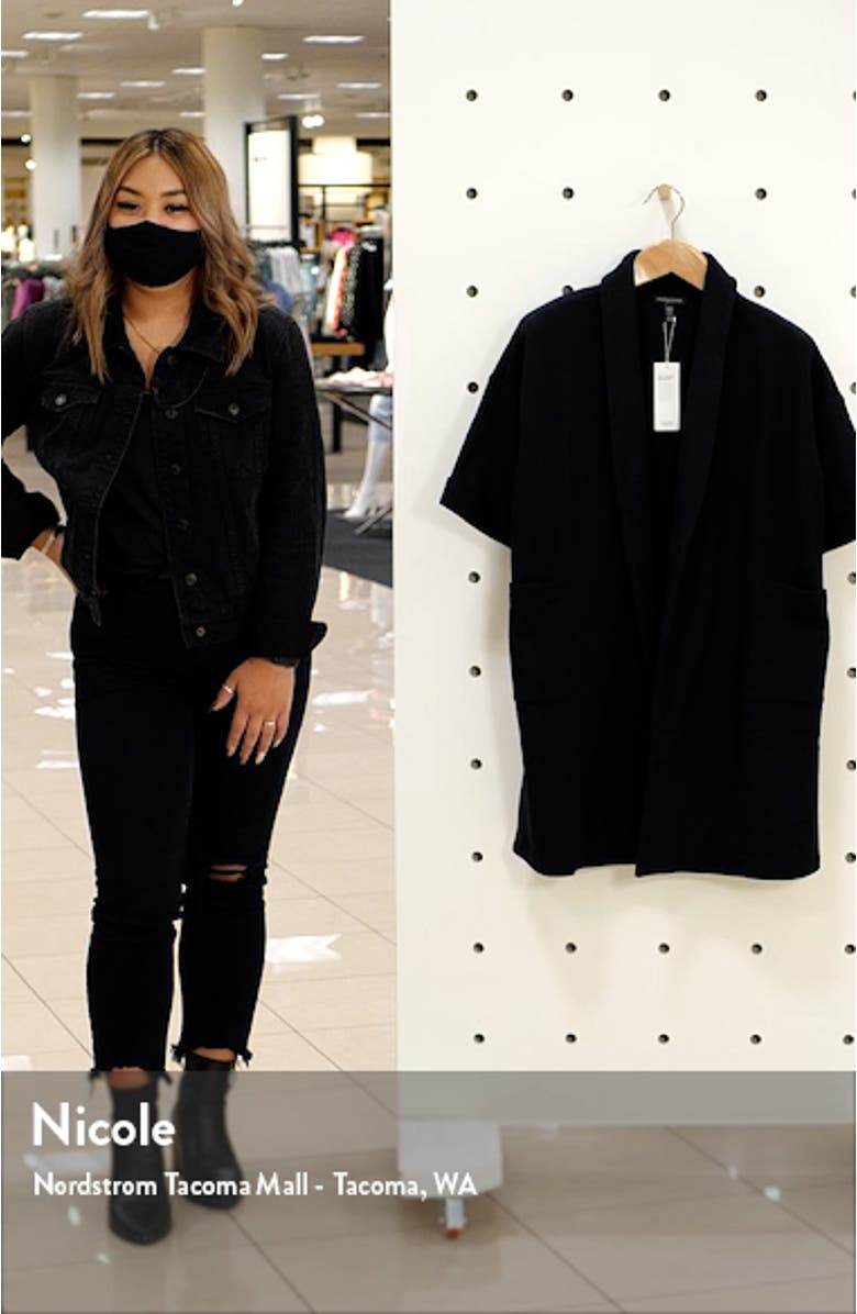 Organic Cotton Twill Knit Long Jacket, sales video thumbnail