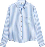 beachlunchlounge Candace Stripe Button-Up Shirt
