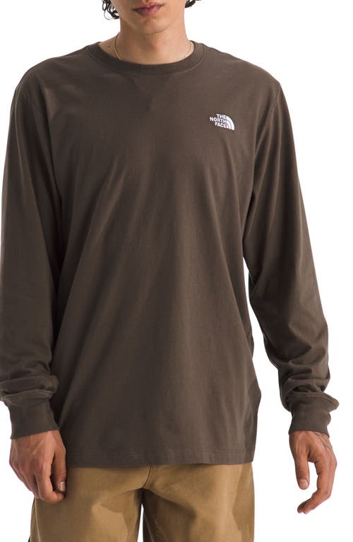 The North Face Evolutions Long Sleeve T-shirt In Brown