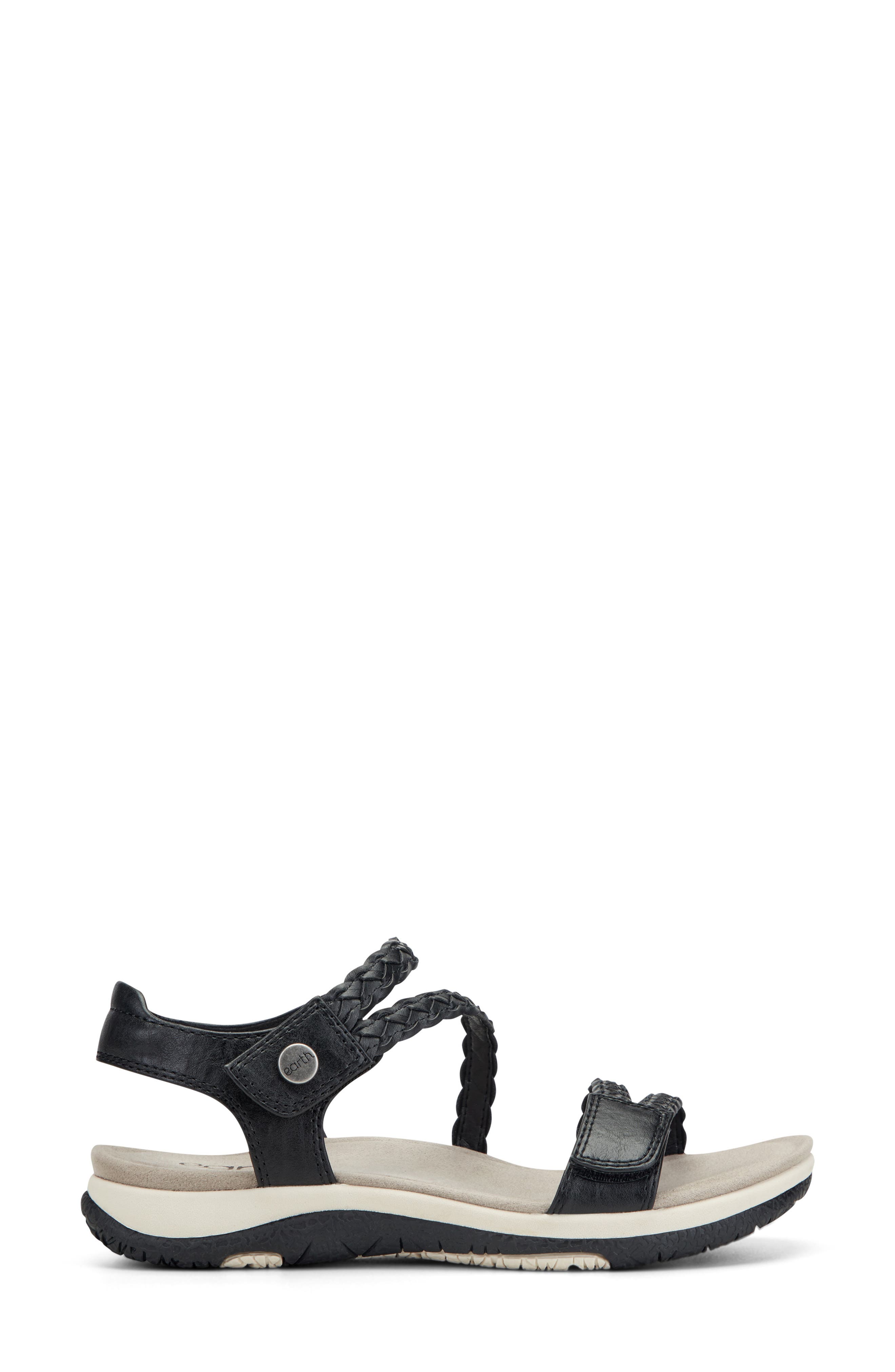 Earth<sup>®</sup> Stellon Ankle Strap Sandal, Alternate, color, Black