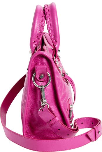 Balenciaga Small Le City Crinkle Leather Top Handle Bag Balenciaga Small Le City Crinkle Leather Top Handle Bag