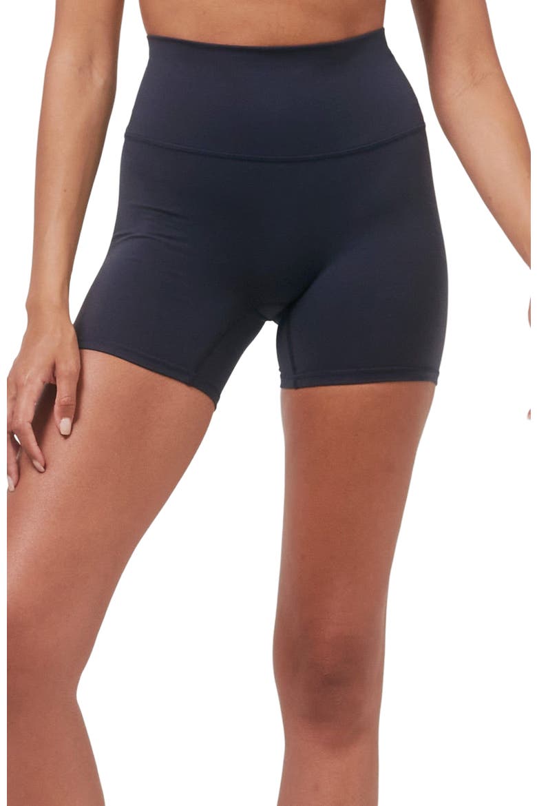 Hybrid Short High Waist 4", Alternate, color, Space Navy