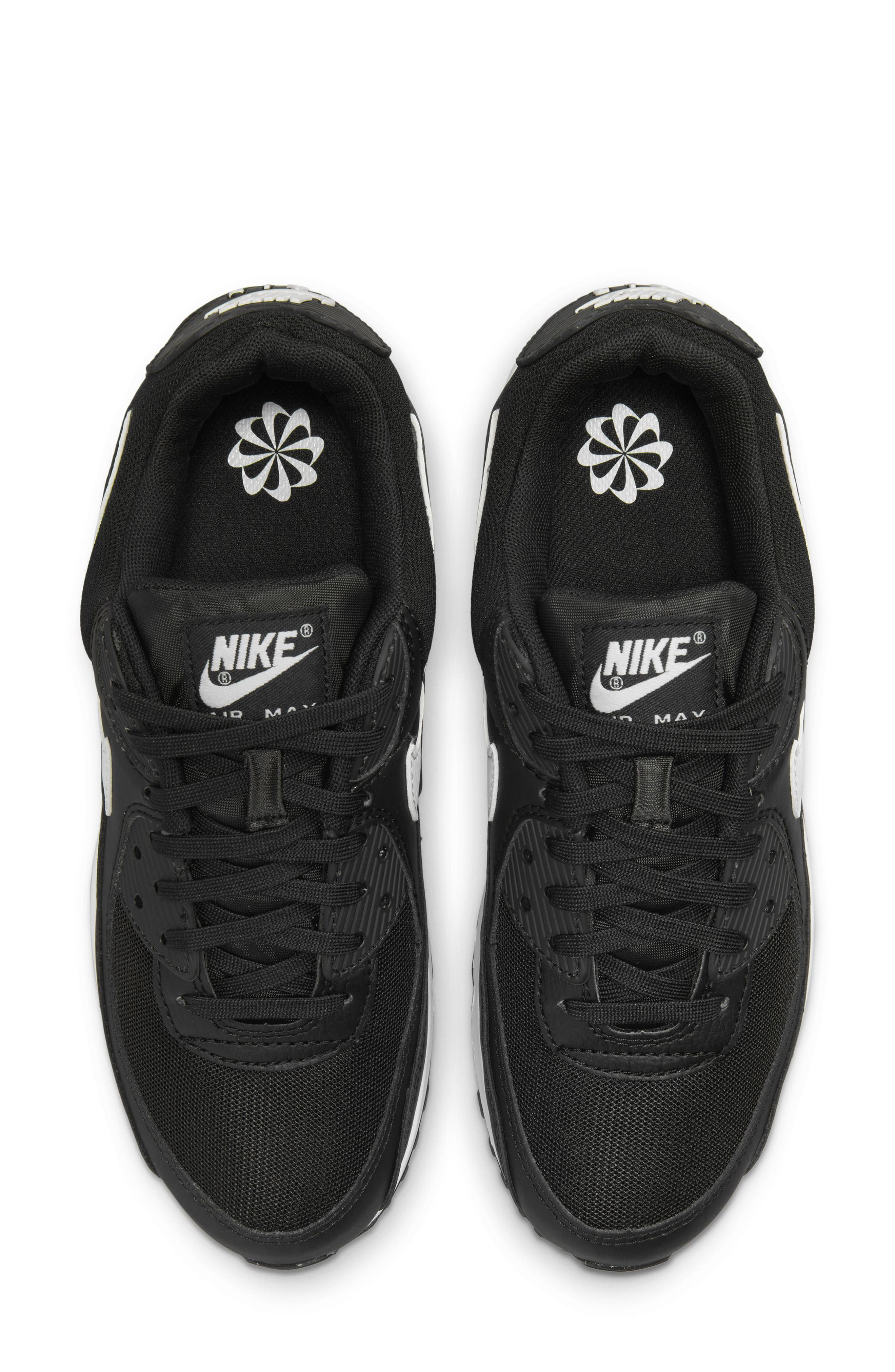 Nike Air Max 90 Sneaker, Alternate, color, 002 Black/White