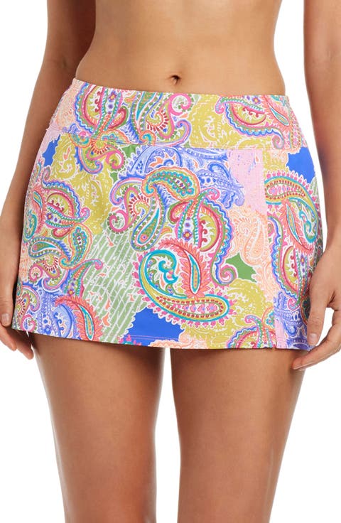 High Waist Skirted Bikini Bottoms