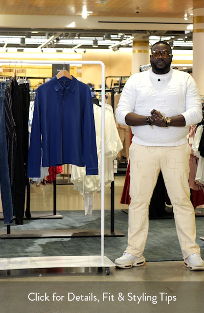 Long Sleeve Cotton Piqué Polo, sales video thumbnail