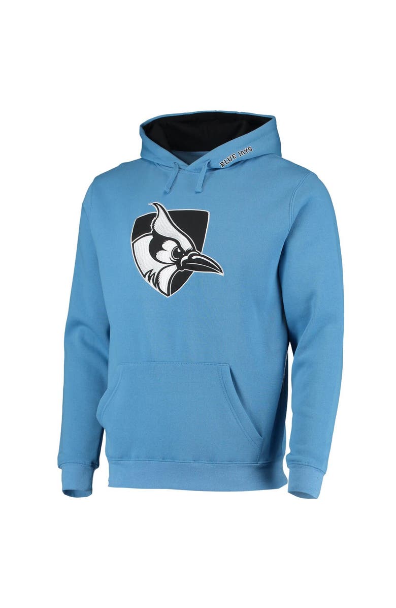 COLOSSEUM Men's Colosseum Light Blue Johns Hopkins Blue Jays Arch and Logo Pullover Hoodie, Alternate, color,