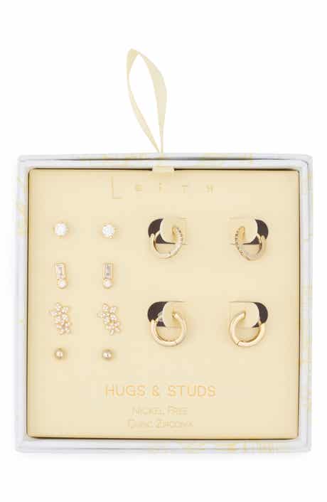 Leith Assorted 6-Pack Cubic Zirconia Earrings