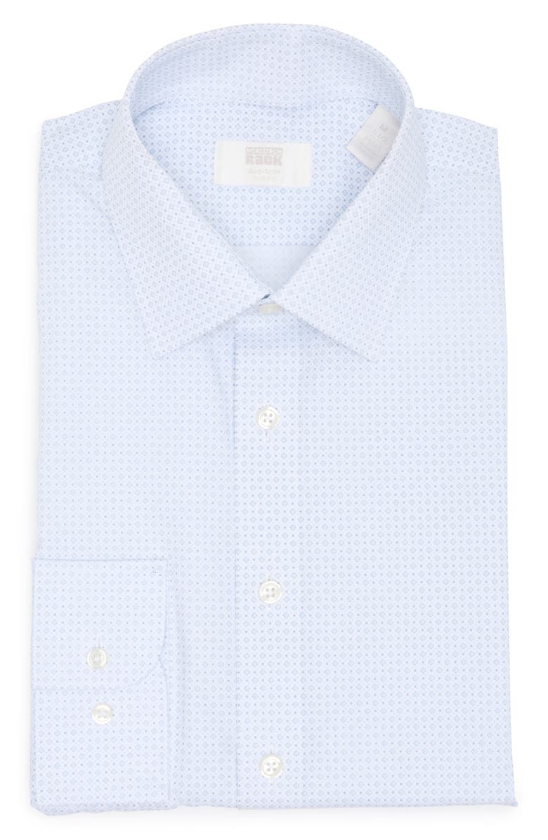 NORDSTROM RACK Trim Fit Odesa Geometric Non-Iron Button-Up Shirt, Alternate, color, 