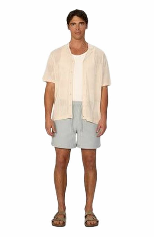 Industrie Australia The Castel Short Sleeve Shirt In Neutral