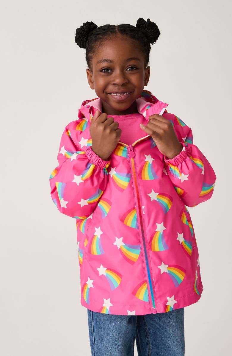 Little Bird Kids' Rainbow Mac Water Resistant Raincoat, Alternate, color, 
