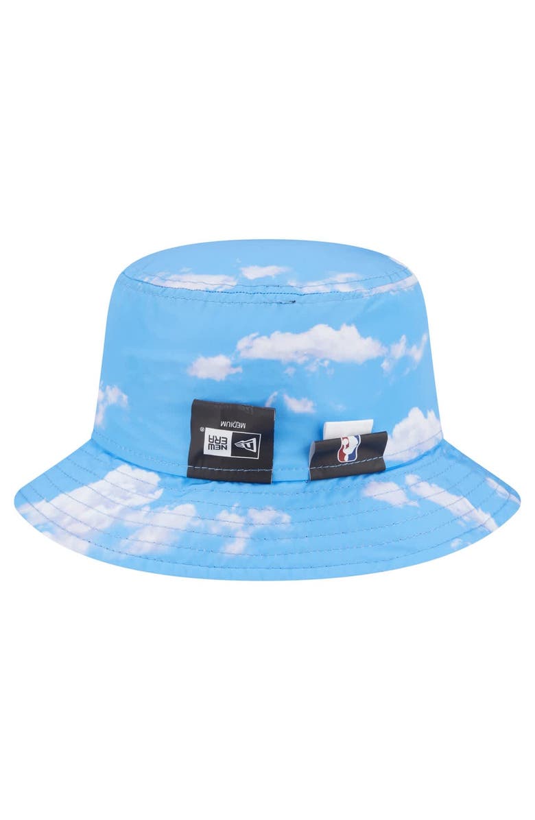 New Era Men's New Era Black/Light Blue Los Angeles Lakers Summer Sun and Storm Reversible Bucket Hat, Alternate, color, Black