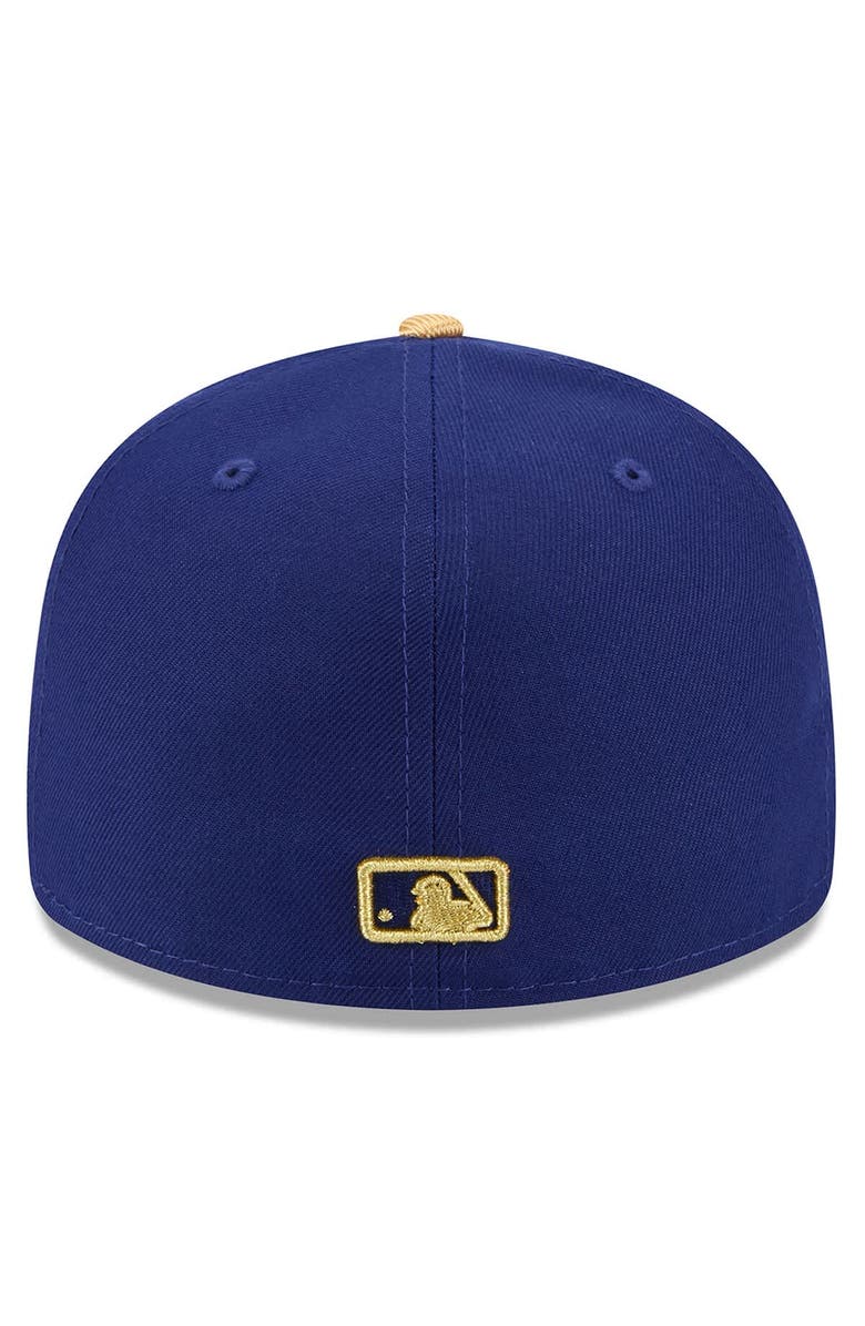 New Era Men's New Era Royal Los Angeles Dodgers 2025 Gold Collection Low Profile 59FIFTY Fitted Hat, Alternate, color,