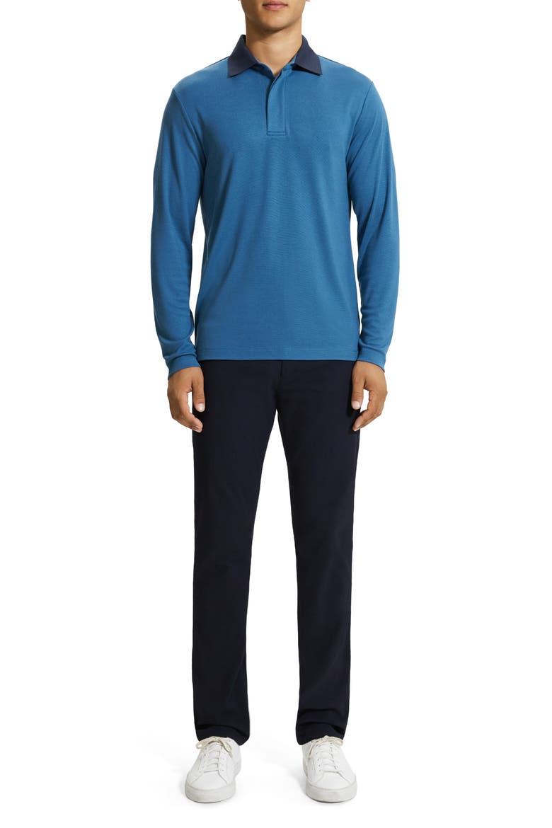 Kayser Long Sleeve Polo, Alternate, color, MIDNIGHT - G0C