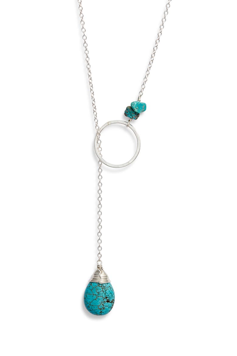 Gwyneth Toggle Necklace, Main, color, STERLING SILVER