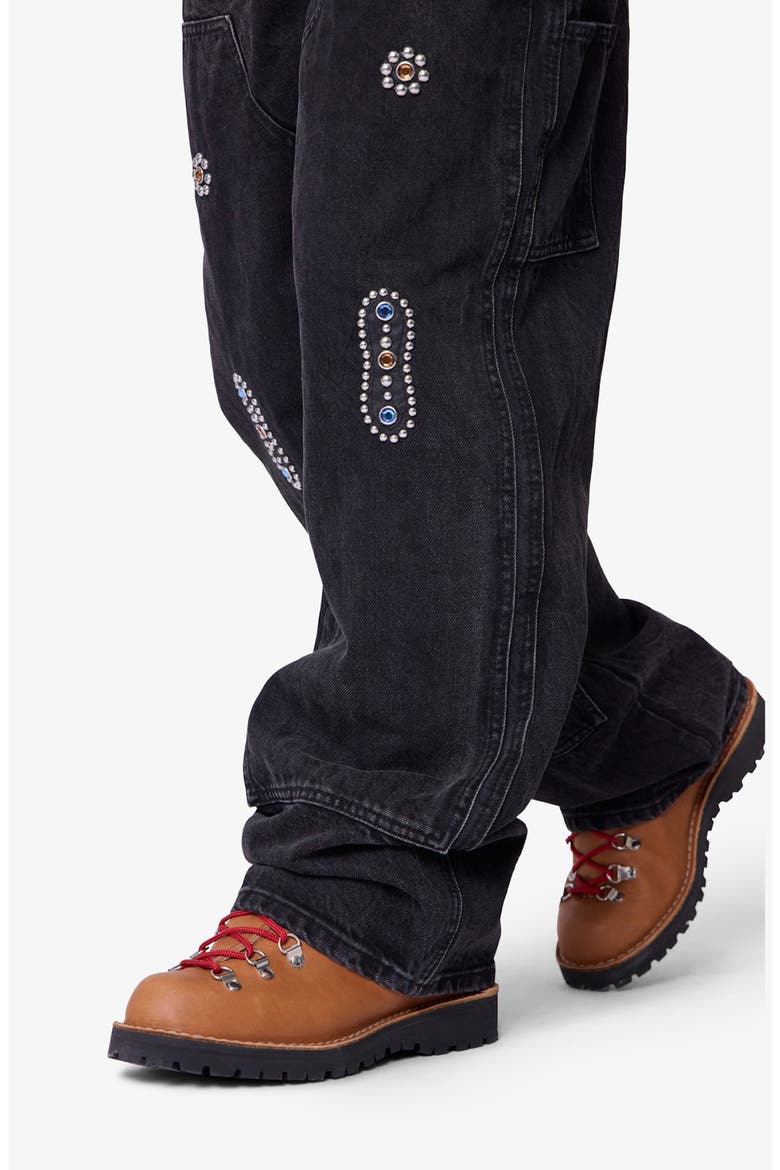 Western Jewel Carpenter Jeans, Alternate, color, WASHED BLACK