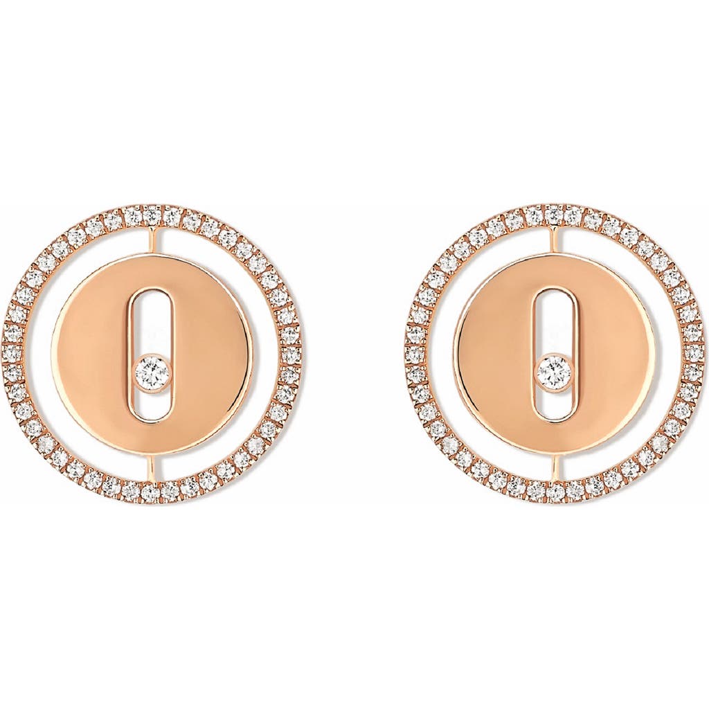 Messika Lucky Move Diamond Stud Earrings in Rose Gold  product