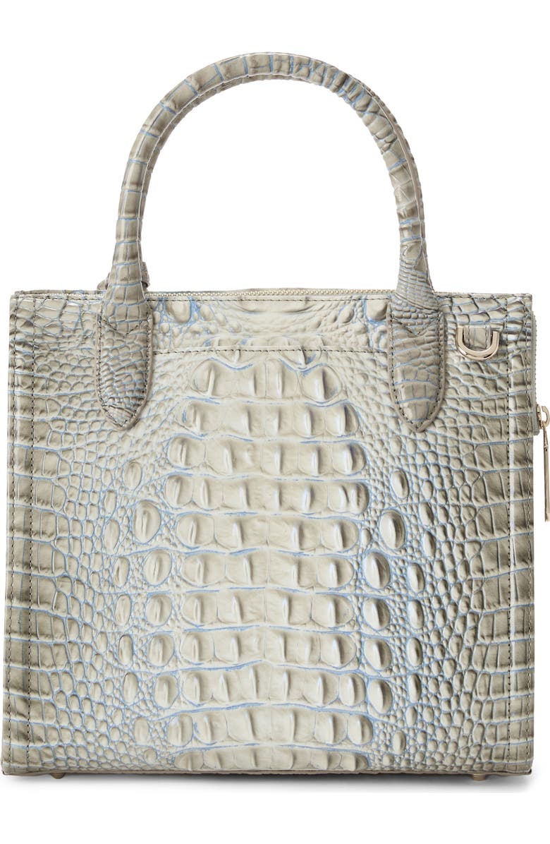 Brahmin Caroline Croc Embossed Leather Satchel, Alternate, color,