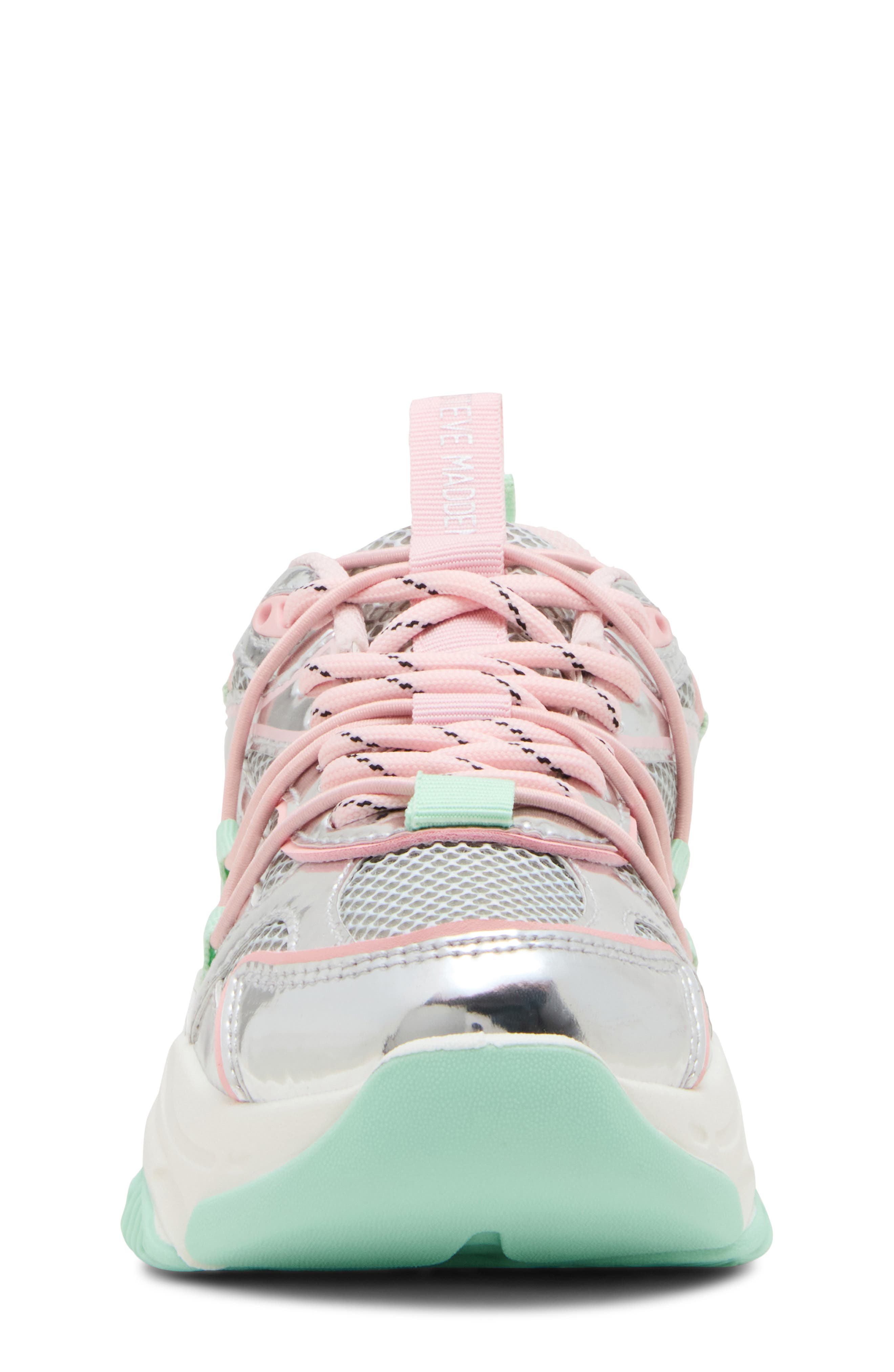 Steve Madden Kids' Jkey Sneaker, Alternate, color, Mint Multi