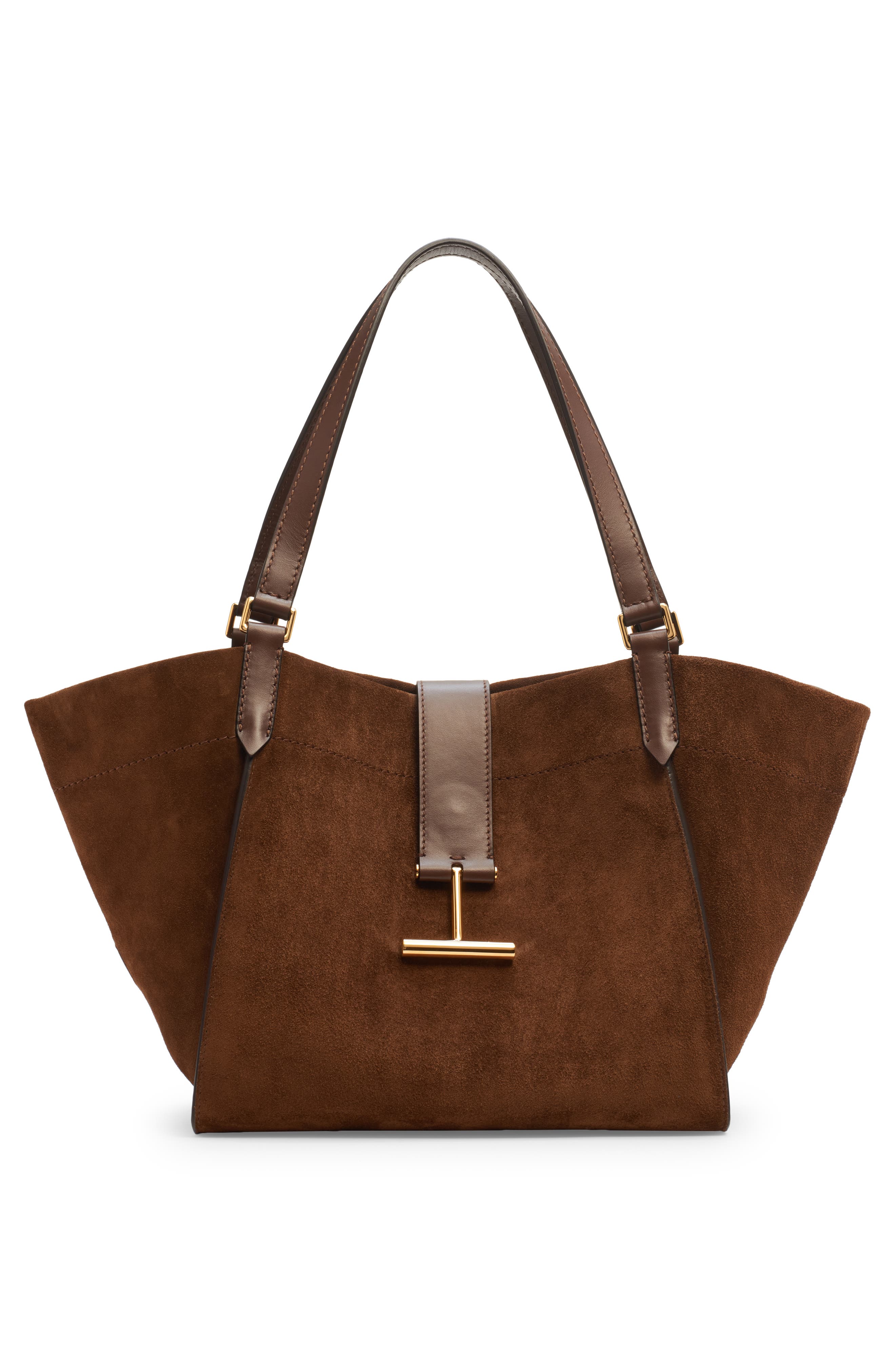 TOM FORD Medium Tara Suede Tote, Alternate, color, 