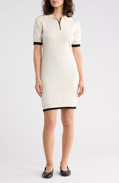 Trim Polo Dress