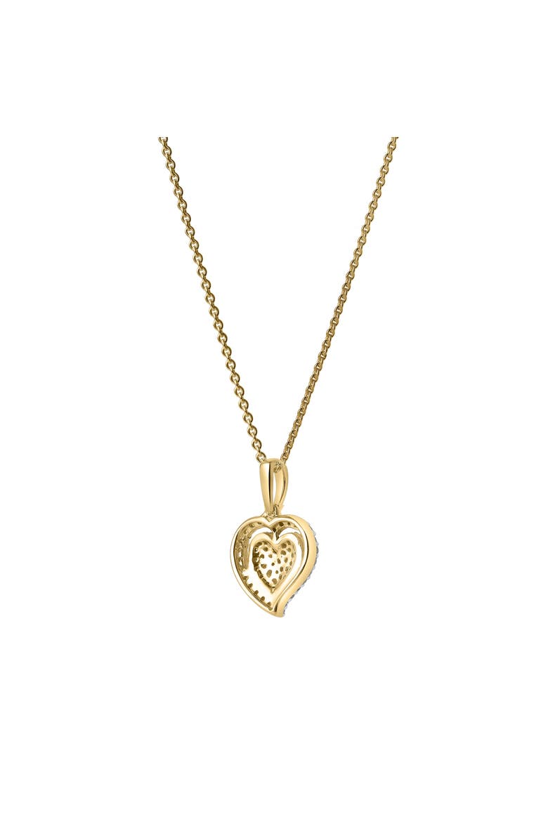 Maeve Diamond Pave Heart Pendant in 14K Gold, Alternate, color, 14K Yellow Gold