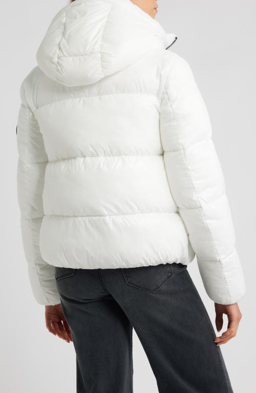 Save The Duck Biddy Water Repellent Hooded Puffer Jacket In White