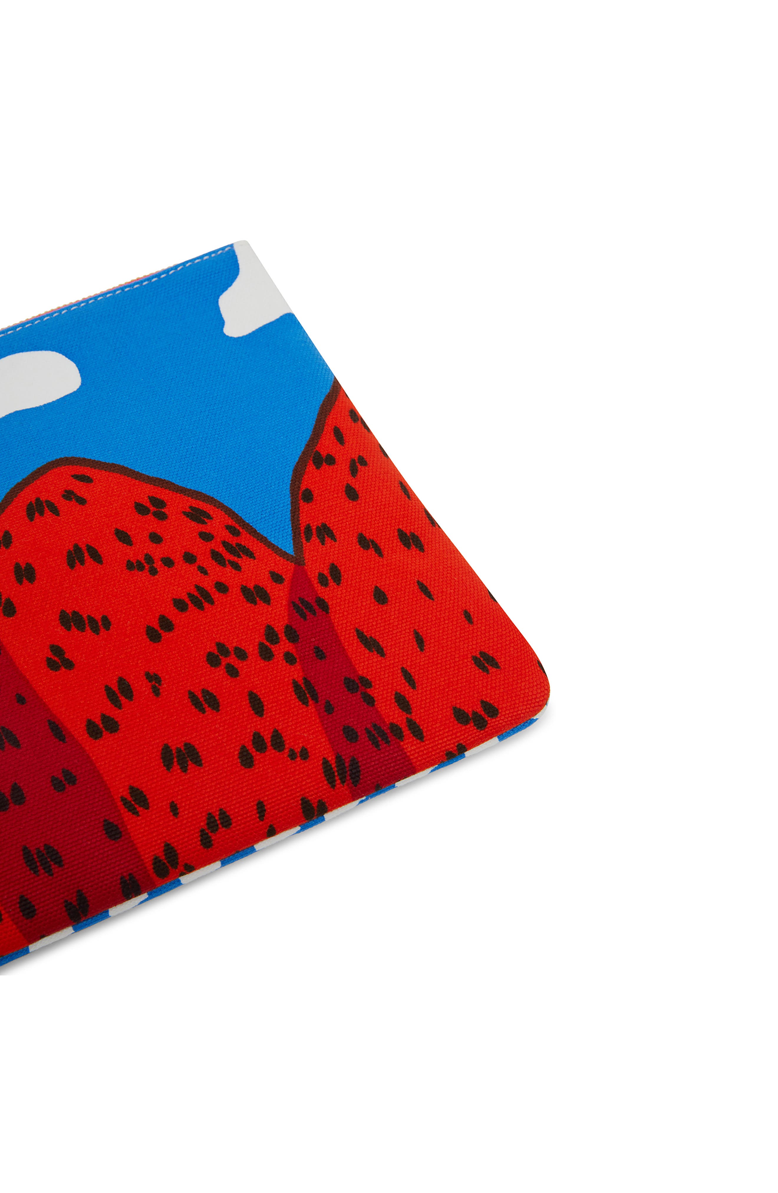 Mansur Gavriel x Marimekko Mansikkavuoret Print Canvas Pouch, Alternate, color, 