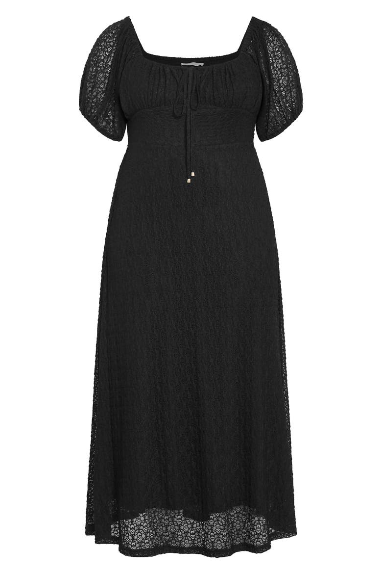 Lani Lace Maxi Dress, Alternate, color, BLACK