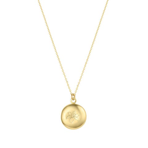 Ruby Birth Flower Necklace