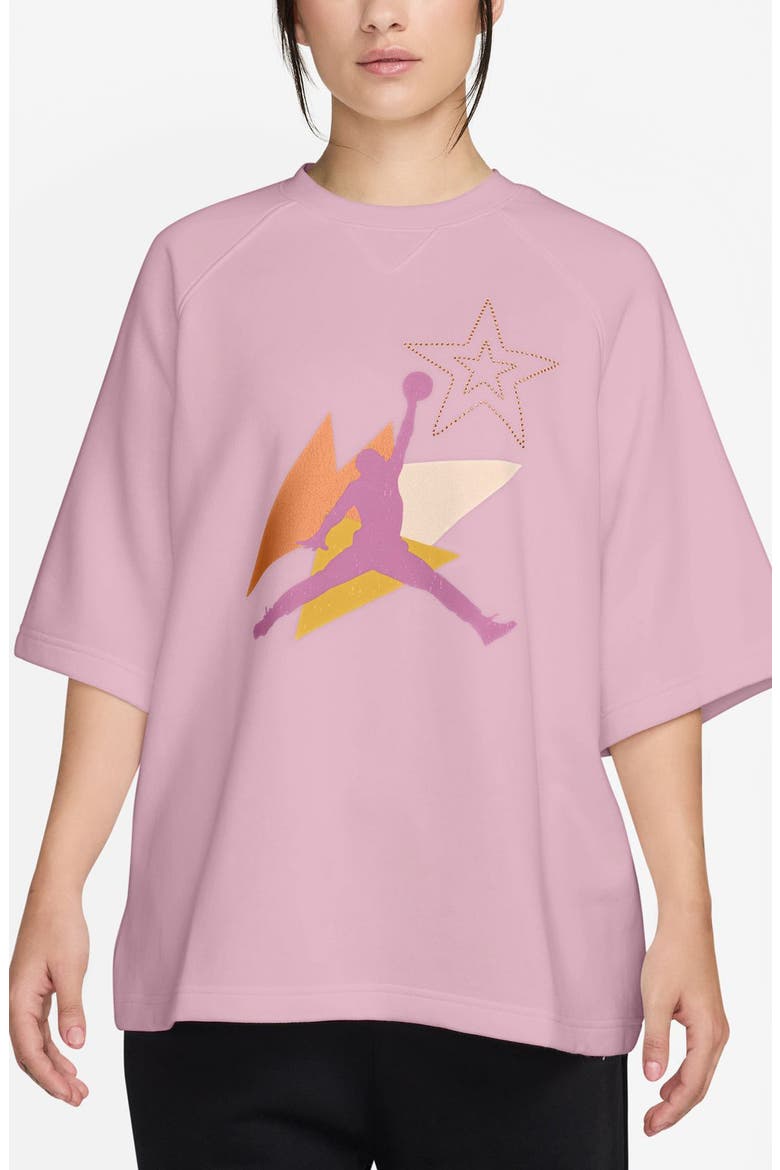 Brooklyn Fleece French Terry Oversize T-Shirt, Main, color, 676 ICDCMN