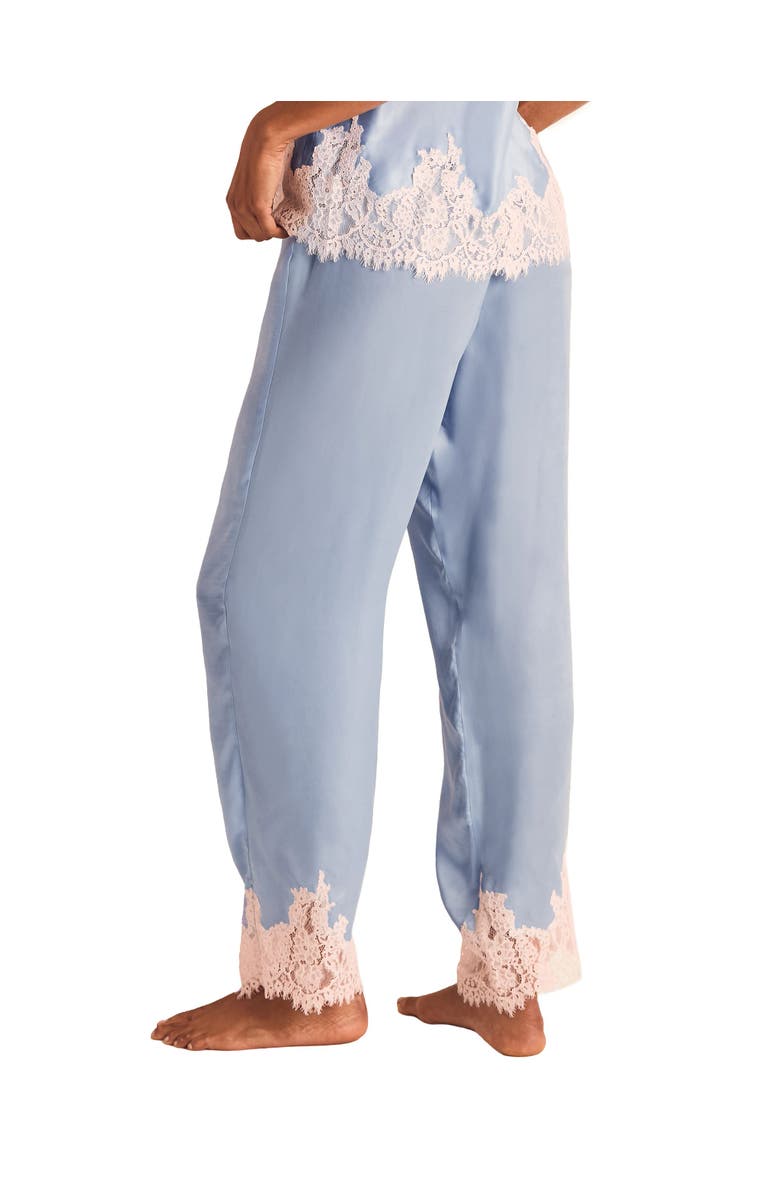 Adore Me Vegan Pajama Atelier Collection Silk Pant, Alternate, color, Medium Blue
